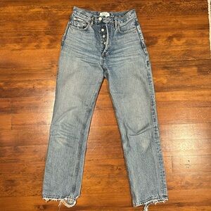 Agolde high-waisted perfect jeans.